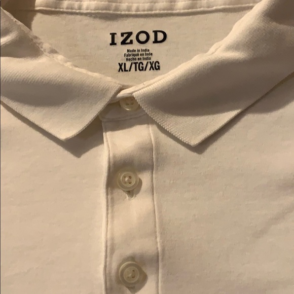 Men’s Izod white polo in size XL - Picture 2 of 3